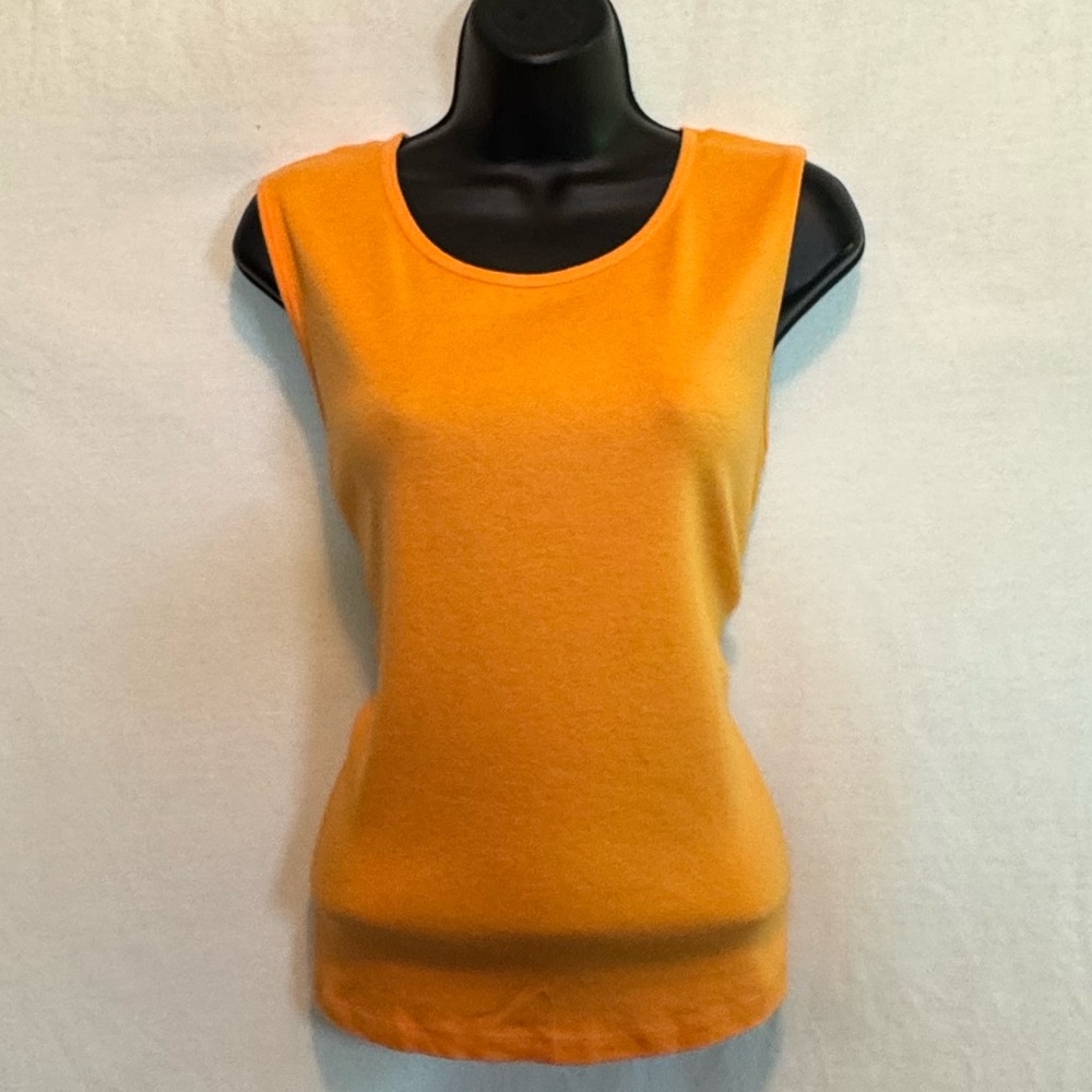 F-198 Royal Robbins NWT Bright Orange Sleeveless Pullover Blouse Size XL
